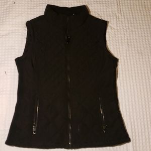 Black women's puffer vest